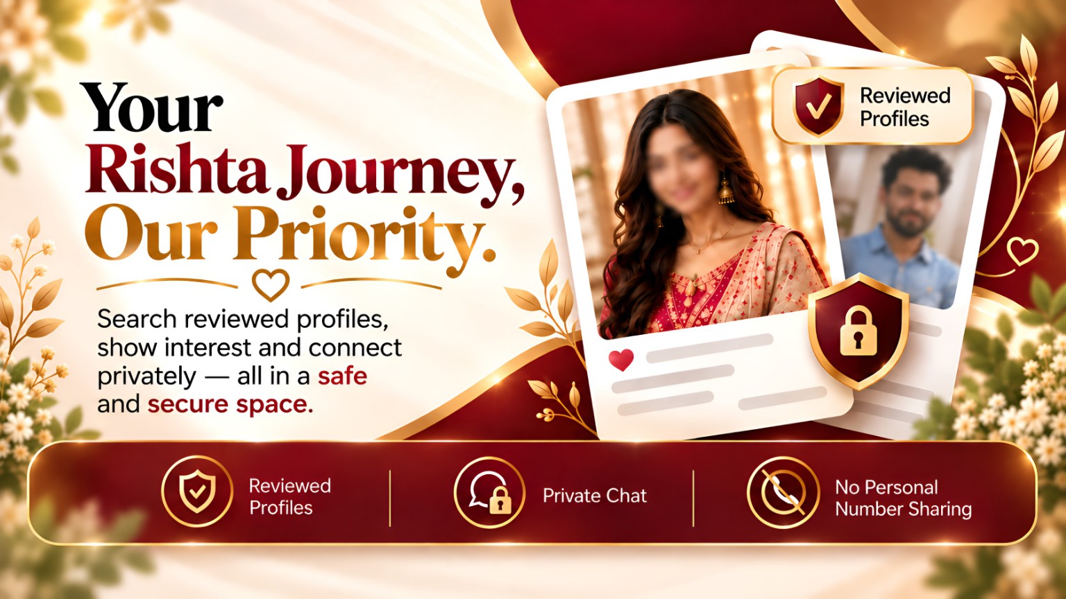 Rishta Spotlight — privacy-safe profile discovery and secure connections